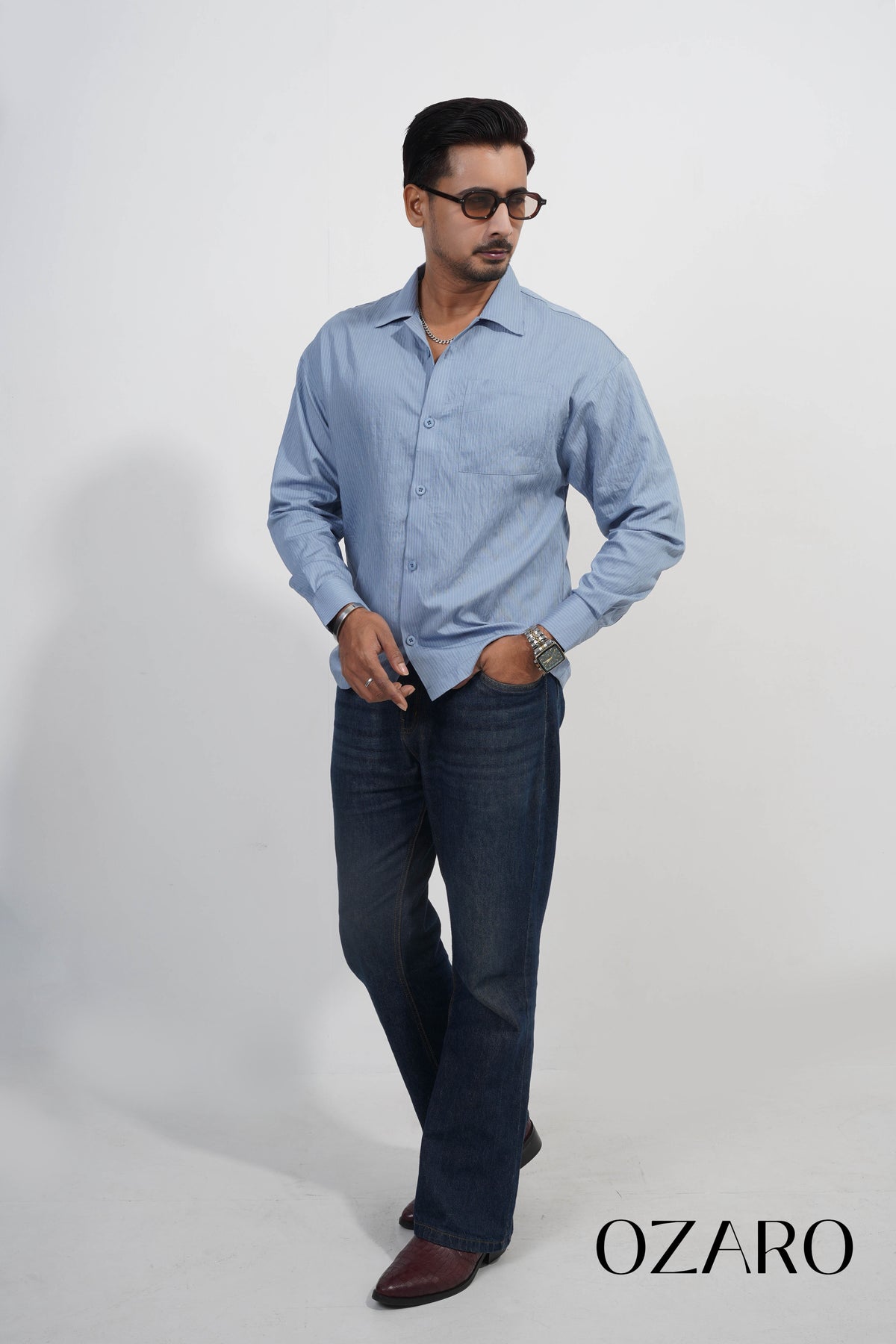 Relaxed Fit Shirt Light Blue
