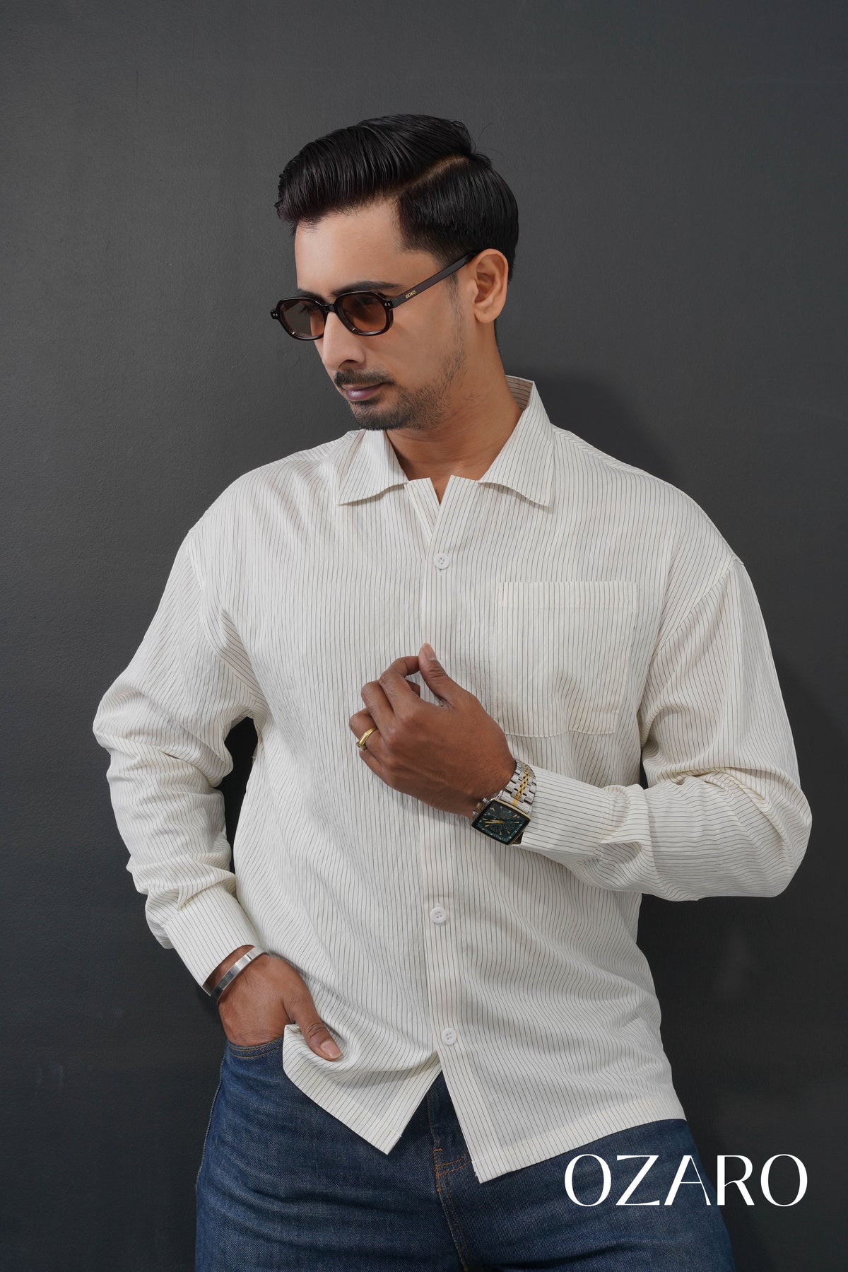 Relaxed Fit Shirt Off White