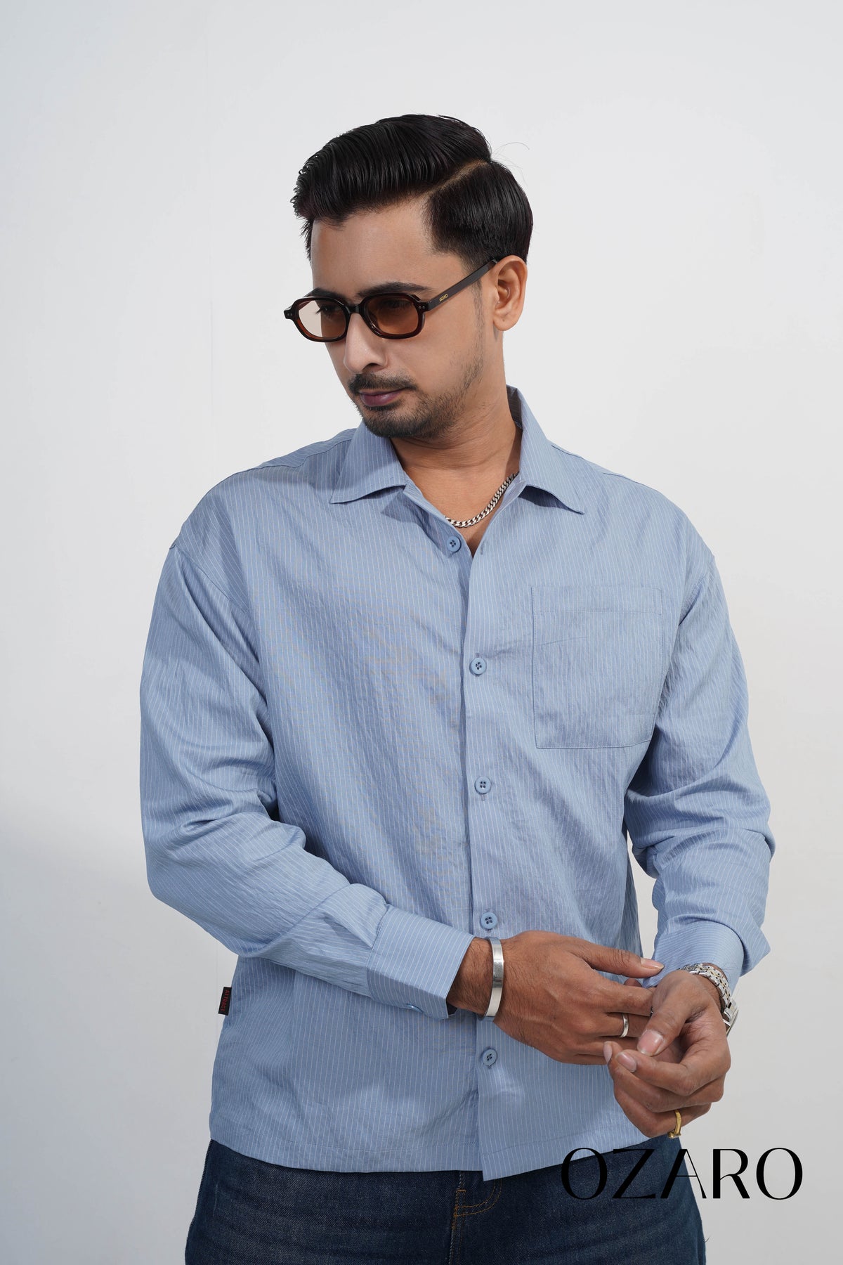 Relaxed Fit Shirt Light Blue
